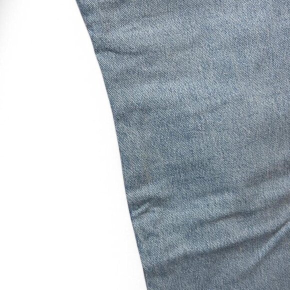 Men’s Wrangler Blue Jeans Distressed Straight Leg Frayed Western - Picture 5 of 5